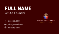 Woman Filipiniana Dress Business Card