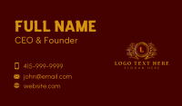 Elegant Wreath Luxury Business Card