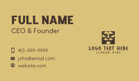 Tribal Lion Face  Business Card Design
