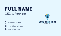 Location Pin Cruise Ship Business Card Design