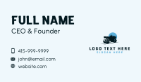 Road Roller Heavy Equipment Business Card