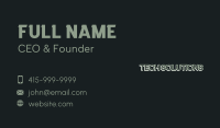 Generic Masculine Enterprise Business Card