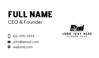 Construction Mixer Truck  Business Card Design