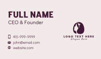 Woman Hair Salon Business Card