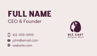 Woman Hair Salon Business Card