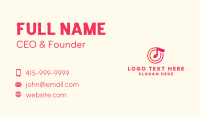 Music Player Business Card example 1