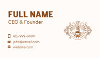 Coffee Bean Barista Business Card Design