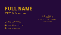 Vintage Car Scribble Business Card Design