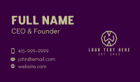 Letter W Business Card example 3