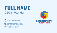 Toy Cube Puzzle Business Card Design