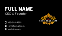 Shield Crest Crown Business Card