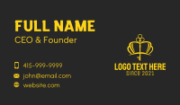 Gold Crown Key  Business Card