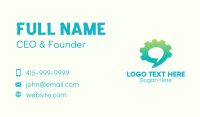 Cog Chat Messaging App Business Card Design