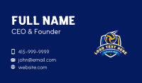 Sport Volleyball Shield Business Card Design