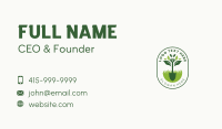 Grass Leaf Shovel Business Card