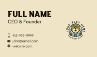 Fishing Bear Animal Business Card Design