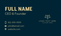 Law Office Business Card example 1
