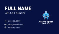 Blue Knight Helmet  Business Card