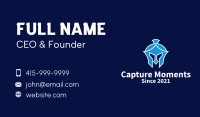 Blue Knight Helmet  Business Card