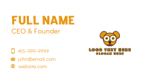 Orange Baby Bear Business Card Design