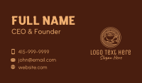 Lovely Serving Coffee Cup Business Card Design