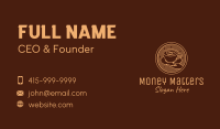 Lovely Serving Coffee Cup Business Card