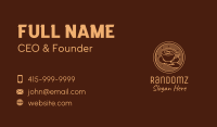Lovely Serving Coffee Cup Business Card