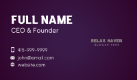 Cocktail Alcohol Drink Business Card