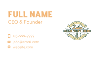 Wood Planer Carpentry Business Card