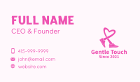 Pink Heart Sneaker  Business Card Image Preview