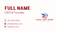 Patriot Eagle Philippine Flag Business Card