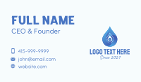 Blue Gradient Droplet  Business Card Design