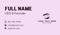 Wellness Beauty Eyelash Business Card Design