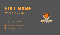 Predator Tiger Gamer  Business Card Design