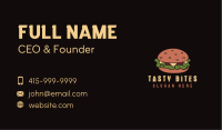 Retro Cheeseburger Snack Business Card