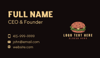 Retro Cheeseburger Snack Business Card