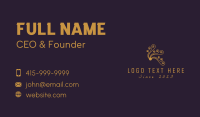 Elegant Gold Ornament  Business Card