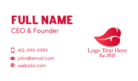 Red Vampire Lips  Business Card