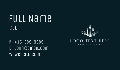 Luxury Food Restaurant   Business Card Image Preview