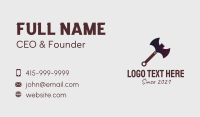 Bat Battle Axe  Business Card Design