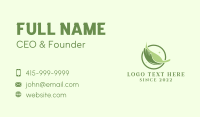 Vegan Leaf Hand  Business Card