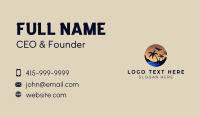 Beach Plane Travel Business Card