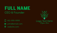 Eco Friendly Leaf Droplet Business Card Design