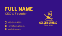 Golden Book Bird  Business Card Image Preview