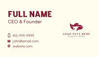 Fashion Lady Hat Business Card