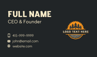 Lumberjack Forest Saw Business Card