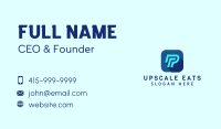 Cyber Software Letter P Business Card Image Preview