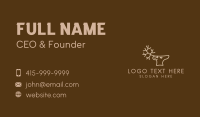 Reindeer Coffee Shop Business Card