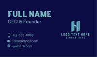 Generic 3D Letter H Business Card