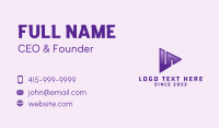 Play Button Business Card example 2